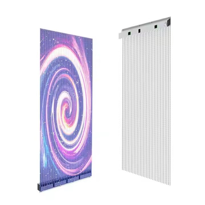 P20 Customized Transparent Flexible LED Film Screen Advertising Video ...