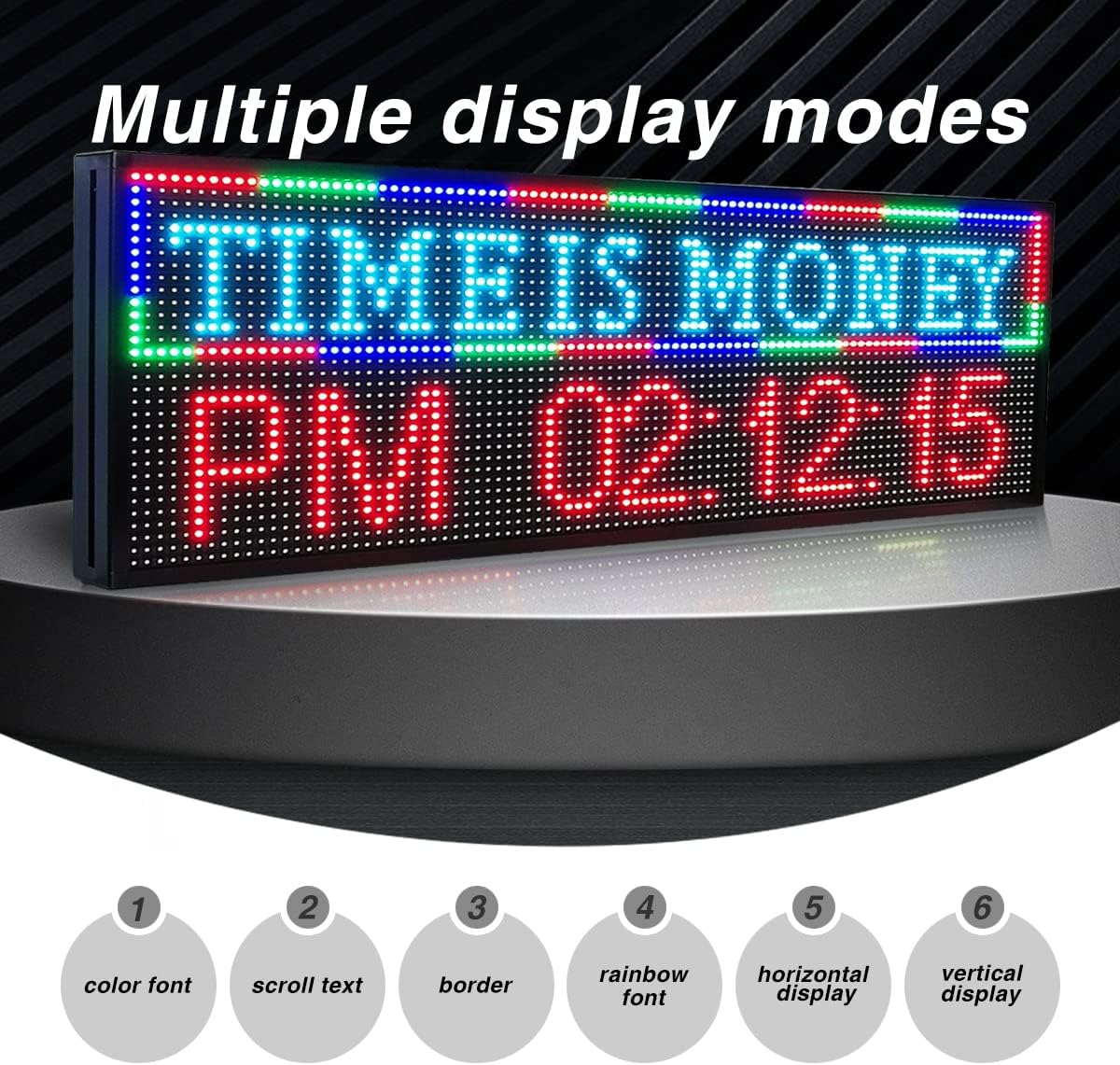 Led Sign With Removable Graphics P6 Programmable Led Sign Custom Scrolling Outdoor Digital Signs For ...
