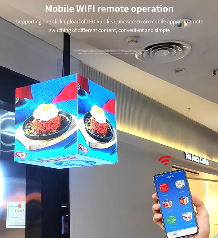 Square P2.5 LED Display Screen Panel for Retail Store Shop LOGO Advertising
