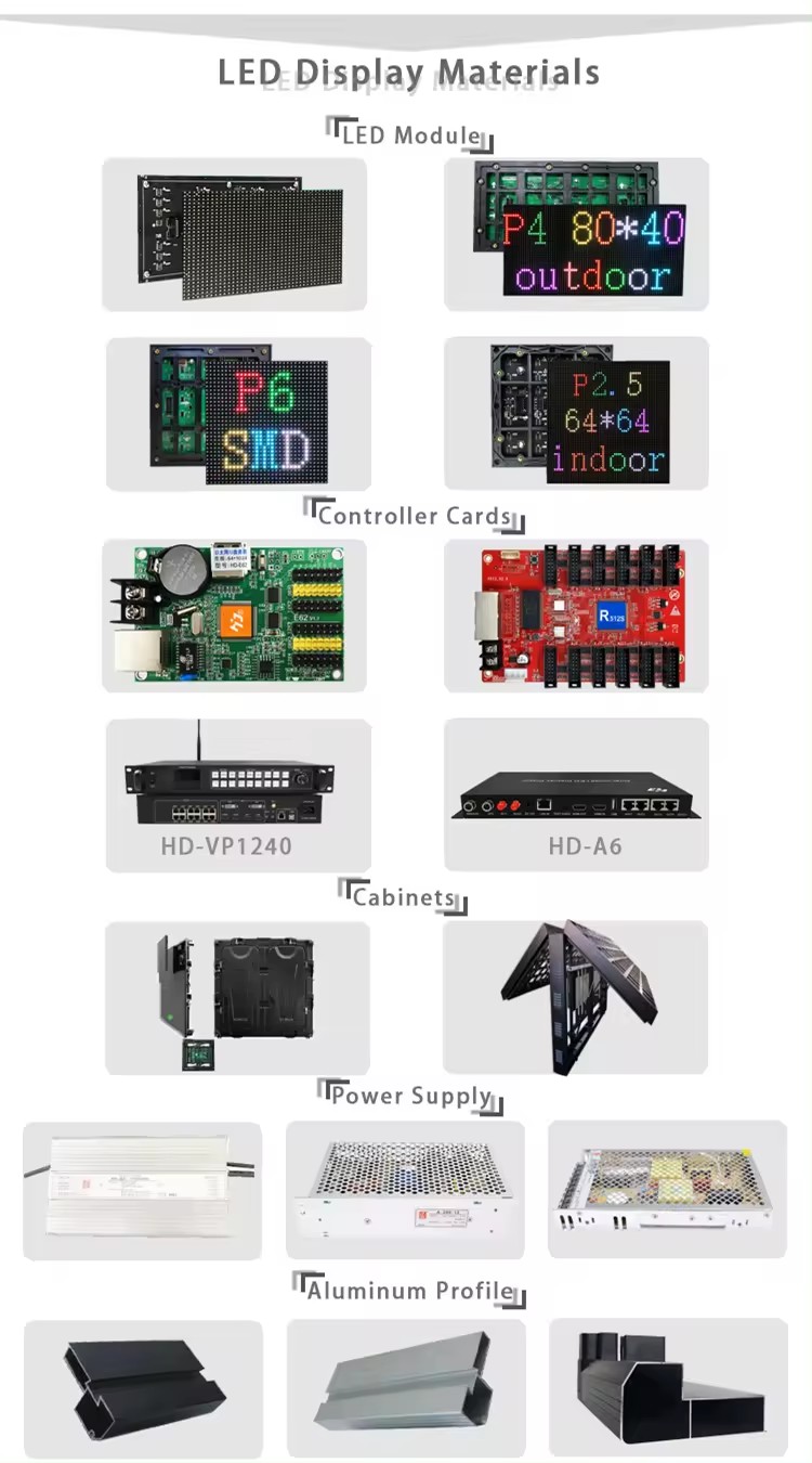 Smd P5 Outdoor Led Display Module Full Color Hd 64x32 Dot Matrix Led ...