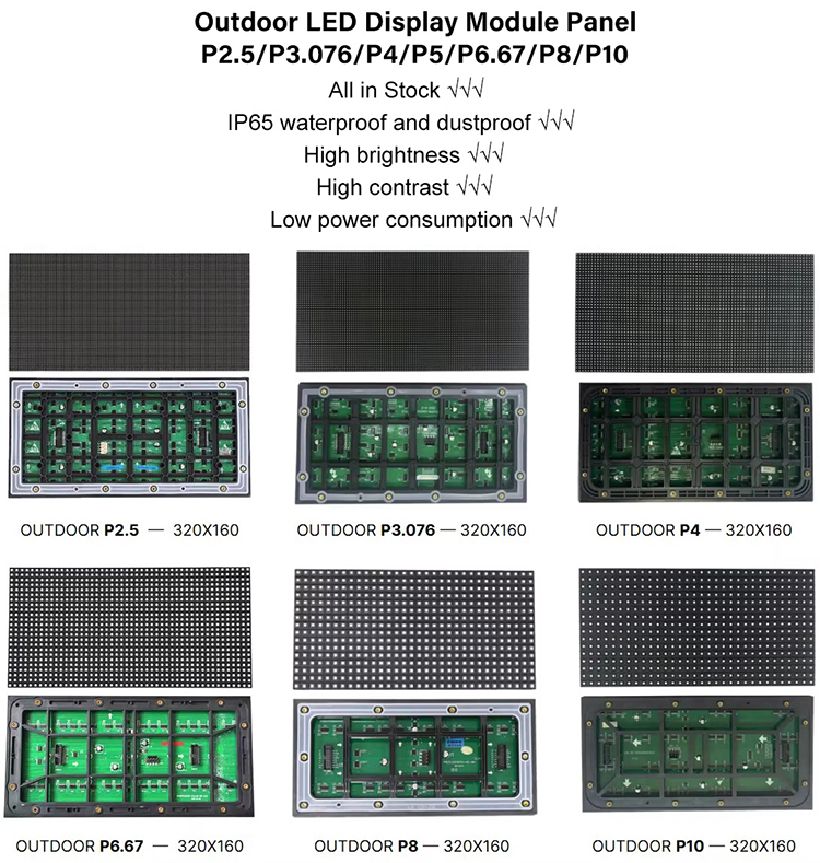 SMD1415 P2.5 LED Module 160mm*160mm Outdoor RGB Full Color LED Display ...