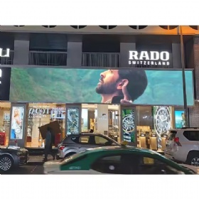 adhesive transparent led film display screen p8