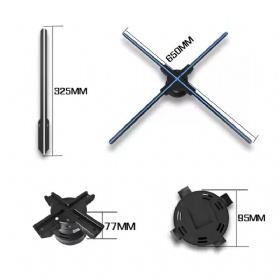 65cm Big 3d Fan Hologram Synchronization